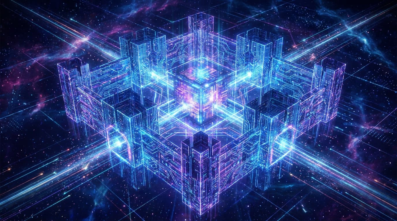 Abstract representation of a secure computer system kernel.