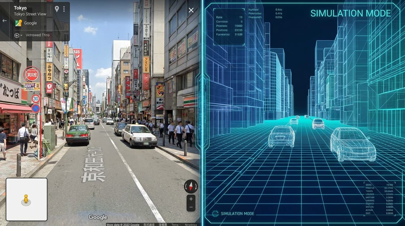 Google AI Simulates World with Street View