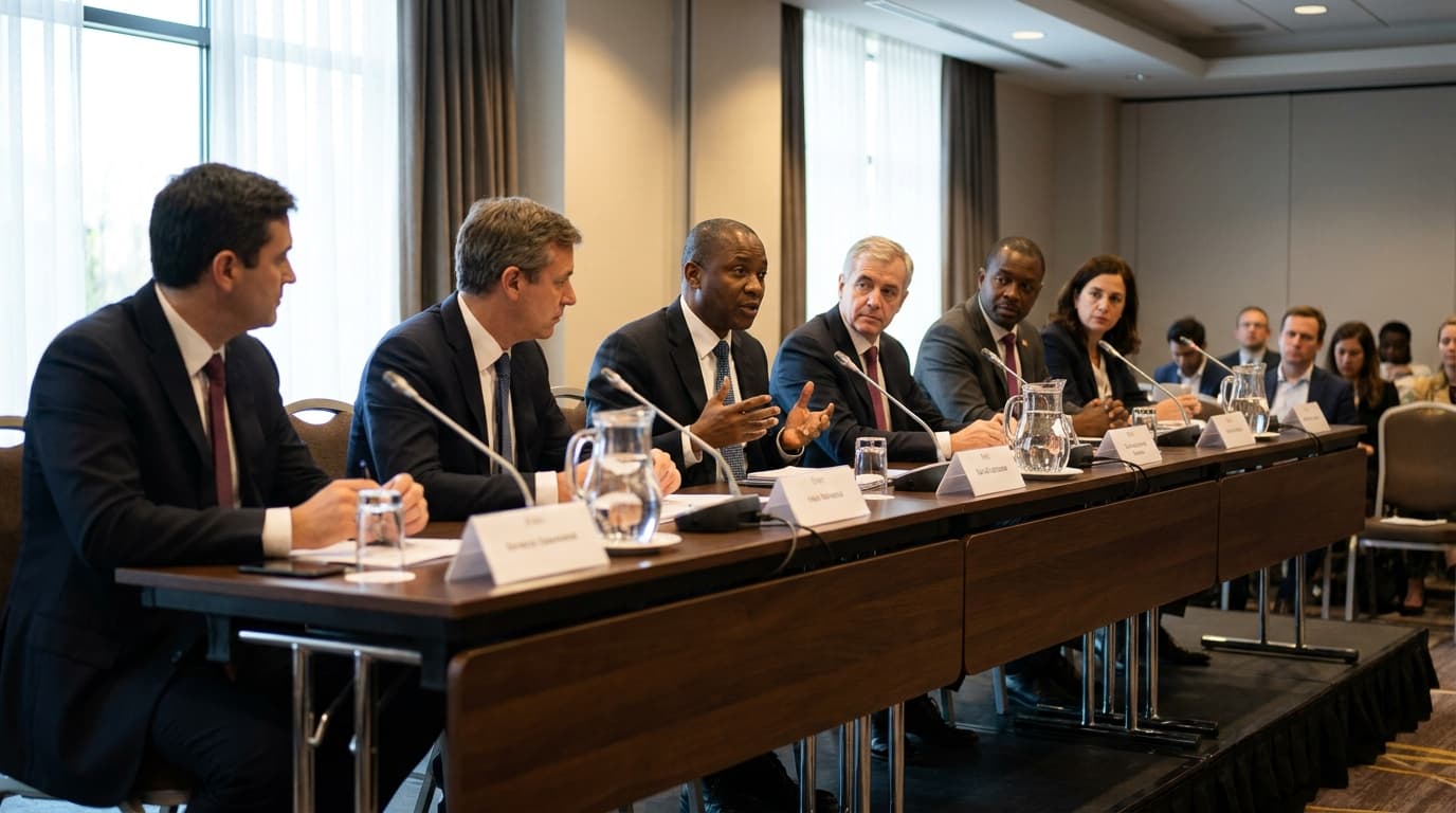 A panel of international policy makers and tech leaders discuss digital sovereignty at a United Nations conference.