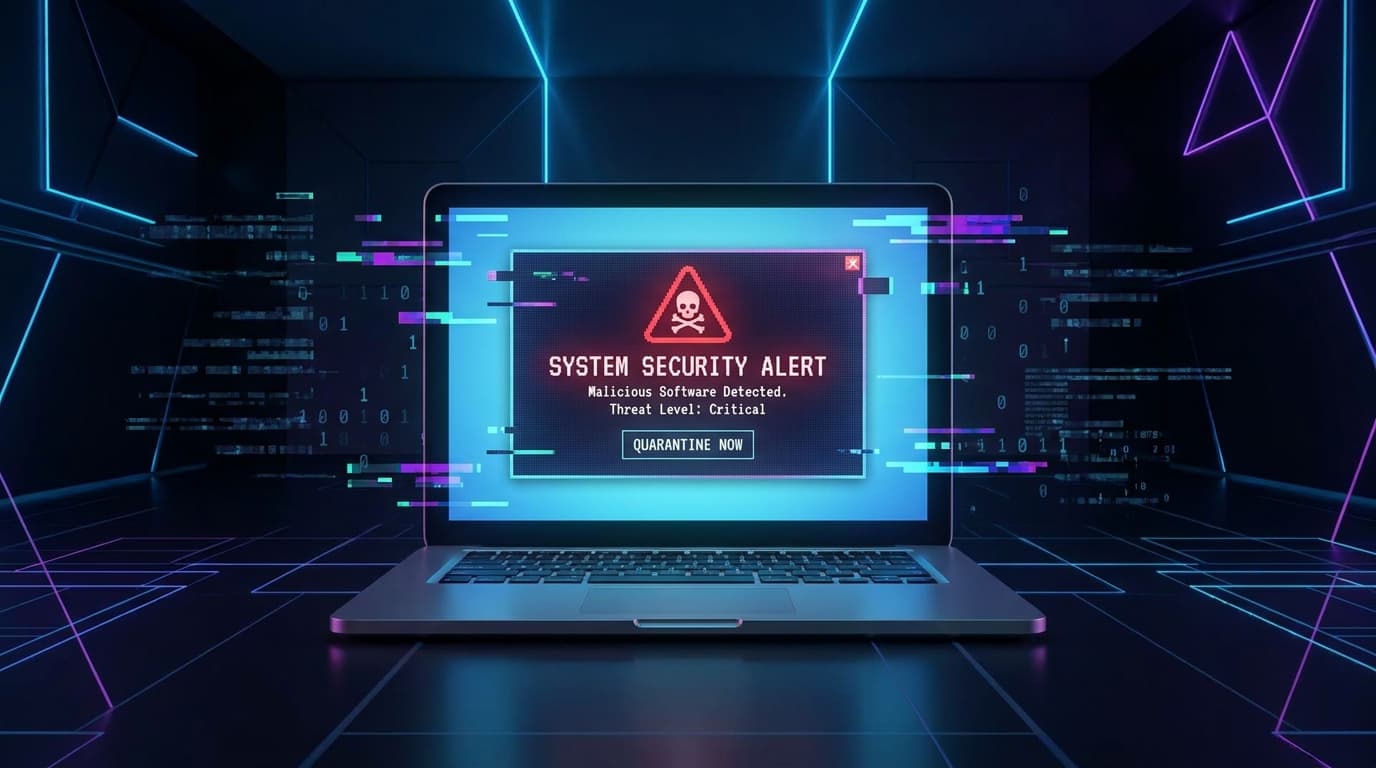 A fake security update prompt on a macOS device, indicating a malware threat.
