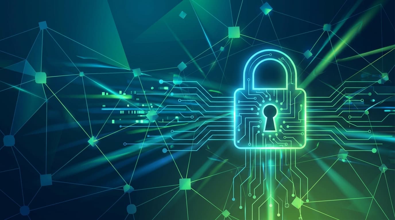 Abstract image of a digital lock, symbolizing the security patch for the Ubuntu eavesdropping vulnerability.