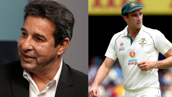 Wasim Akram with pat cummins