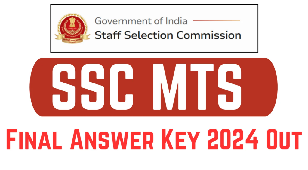 SSC MTS & Havaldar 2024 Answer Key Released
