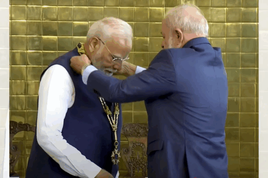 PM Modi Receives Brazil Highest Civilian Award