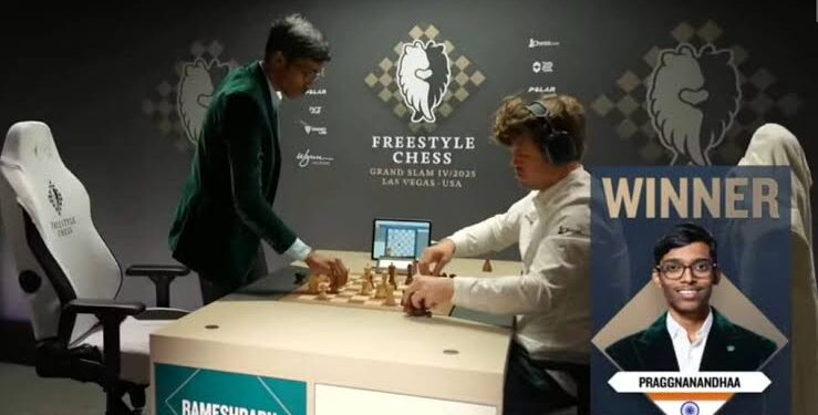 Praggnanandhaa Stuns Carlsen in Las Vegas Chess