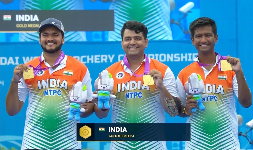India Wins First Archery Gold