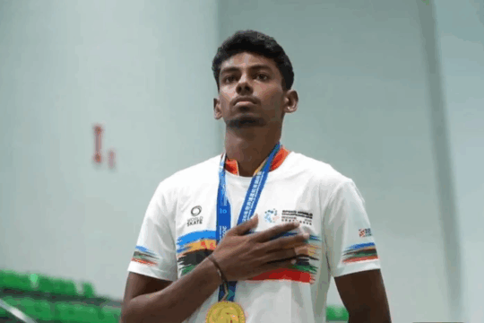 Anandkumar Velkumar Wins India’s First Gold in Speed Skating 